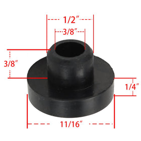 Hipa fuel tank grommet 735-0149 provides a snug, vibration-damping fit.