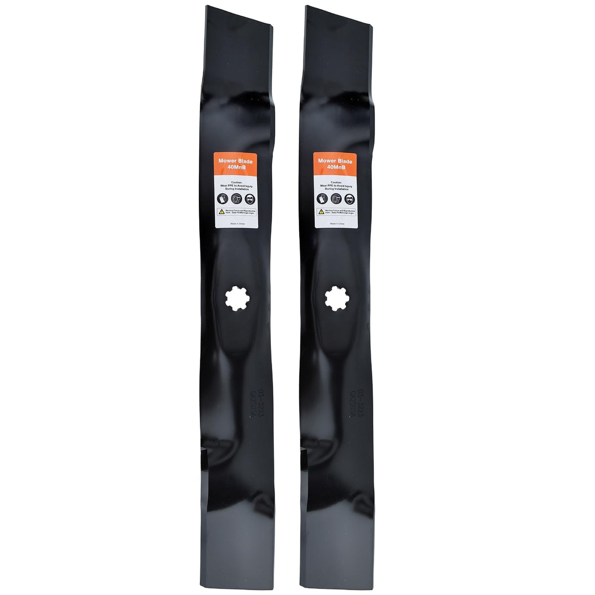 Hipa GY20850 2-pack mower blades ready for mulching and even clipping distribution
