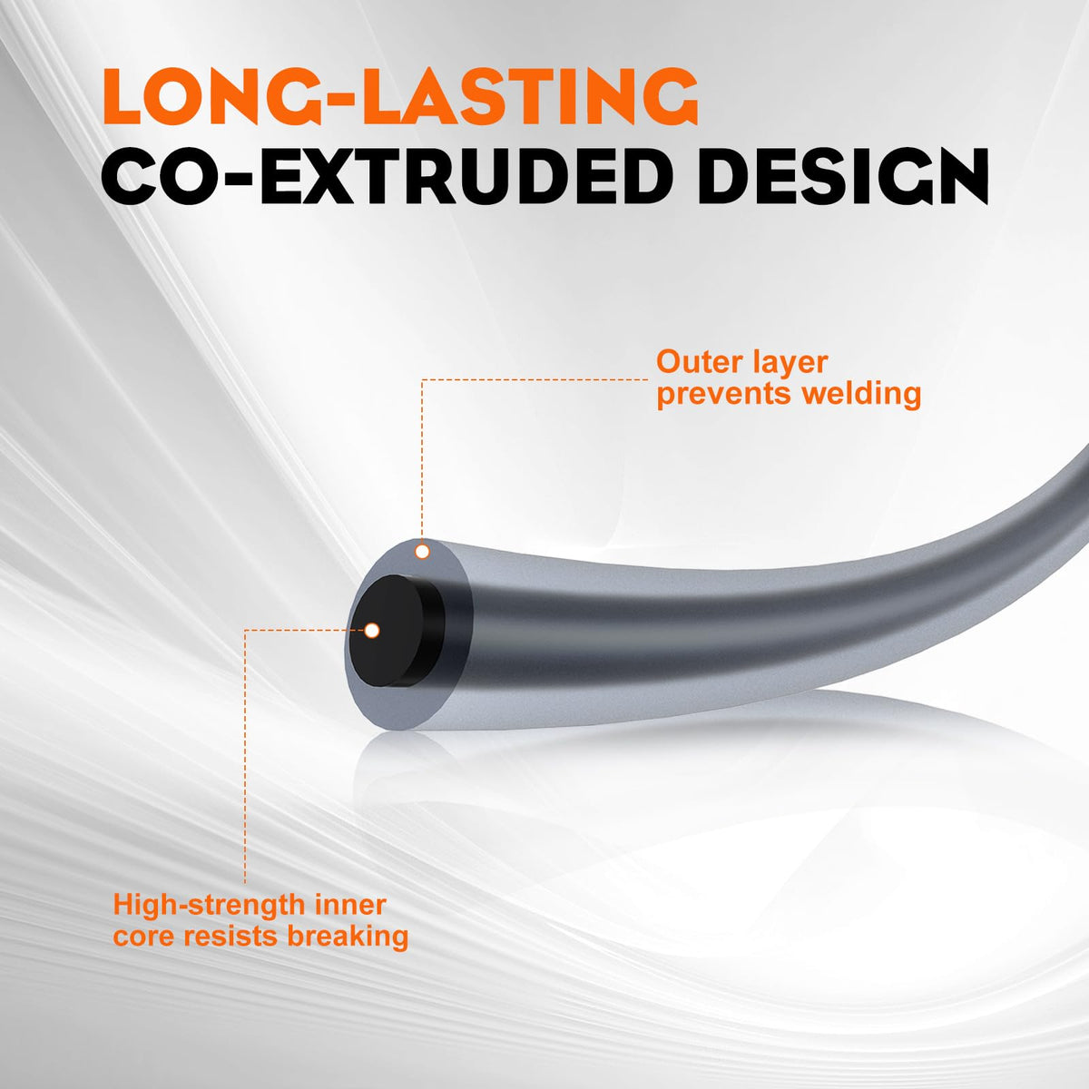 Hipa heavy-duty 5 lb trimmer line bulk for commercial-grade performance.