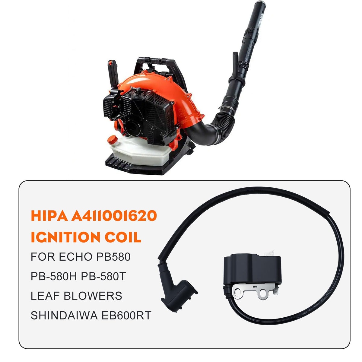 Hipa coil for Echo PB580H, direct replacement for quick swap.