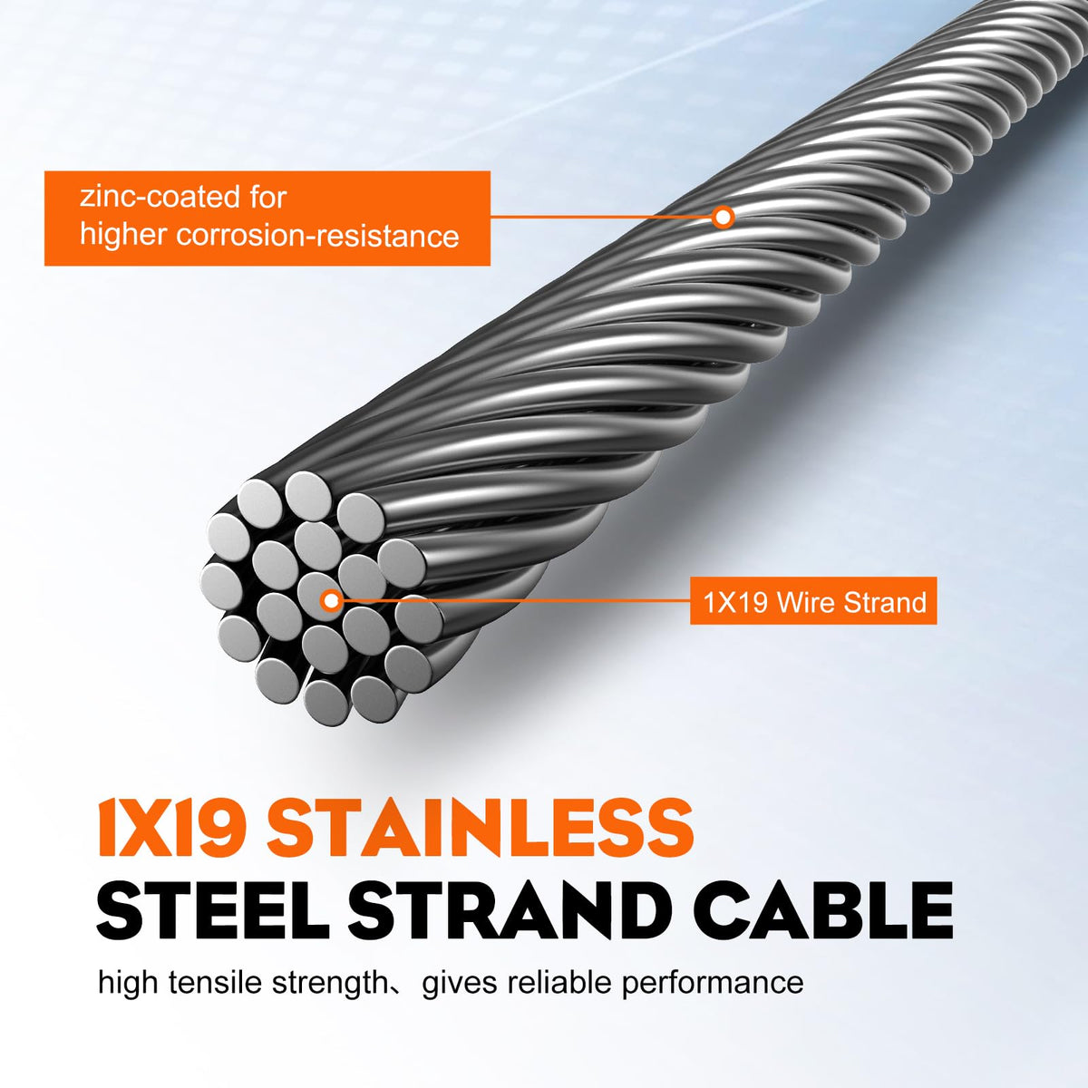 Hipa inner wire length 53 inches ensures strong pull reach