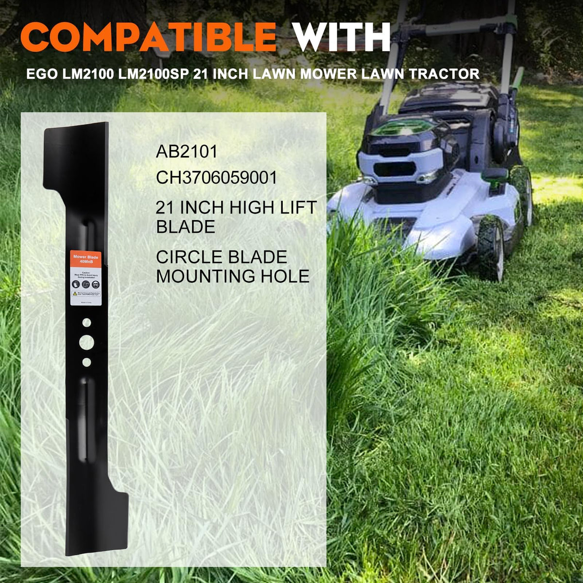 Hipa LM2100SP blade for EGO 21-inch mower replacement for durable performance