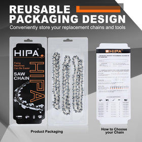 Hipa low kickback design for safer, more controlled cutting.