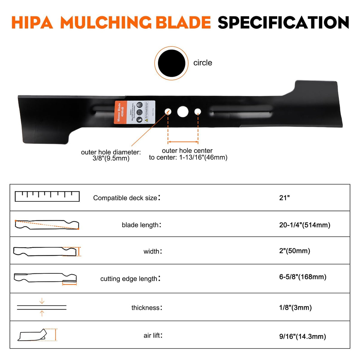 MPN AB2101 CH3706059001 reference aids compatibility checks for Hipa blade