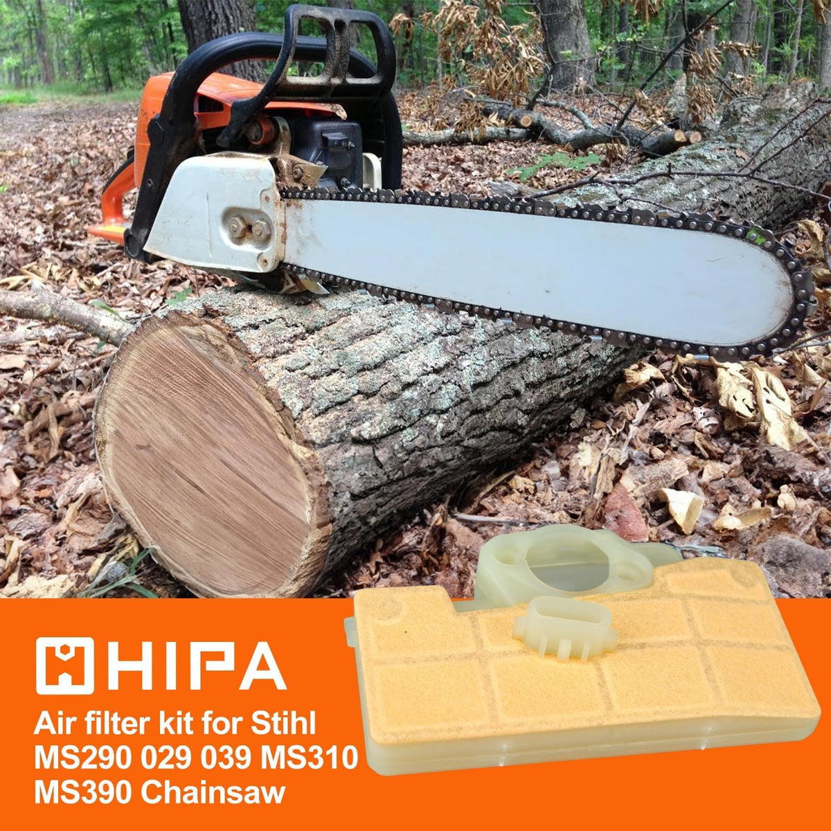 Hipa MS290 air filter packaging shows the complete tune-up kit.