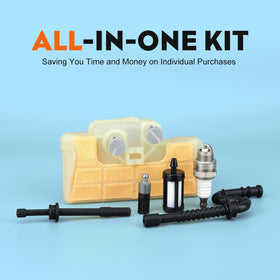 Hipa MS290 tune-up kit includes fuel and oil lines.