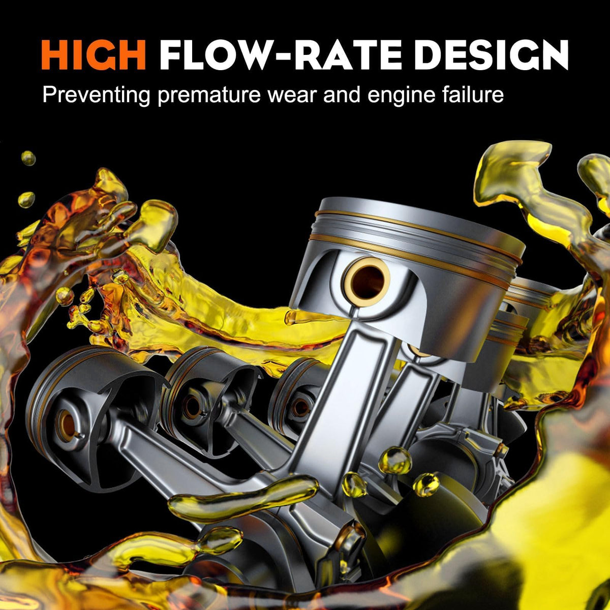 Hipa LT1500 mower oil filter close-up