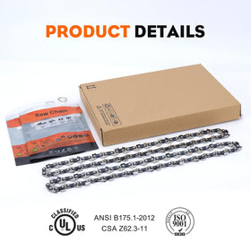 Hipa 8-inch chain for Oregon R34 compatibility.