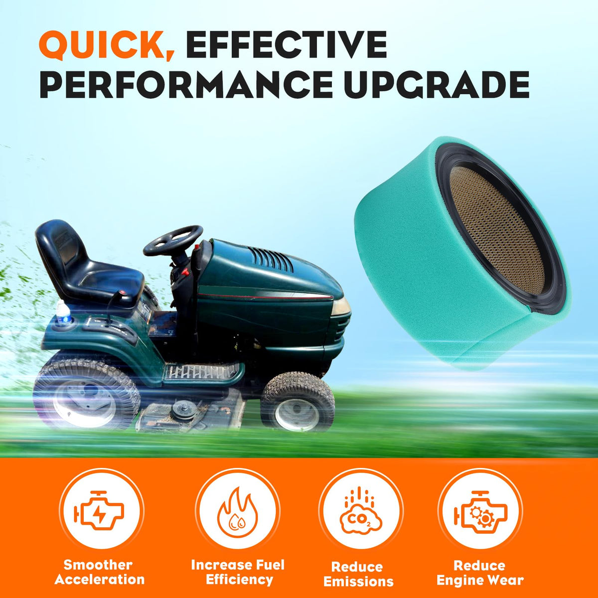 Hipa packaging includes air and fuel filters for convenient replacement.