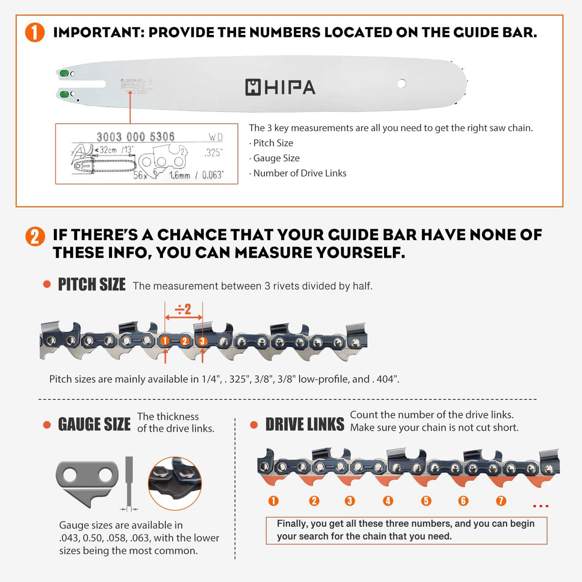 Hipa chain shows broad compatibility with Poula Pro models.