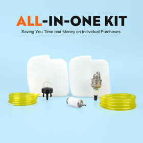 Hipa PR4218 primer bulb and spark plug kit for Poulan Pro, quick starting