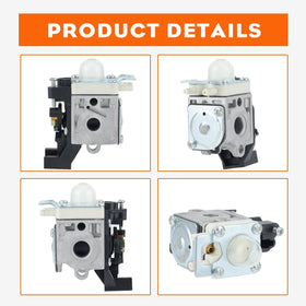 Hipa RB-K92A carburetor body and fittings kit for Echo HT232 compatibility.