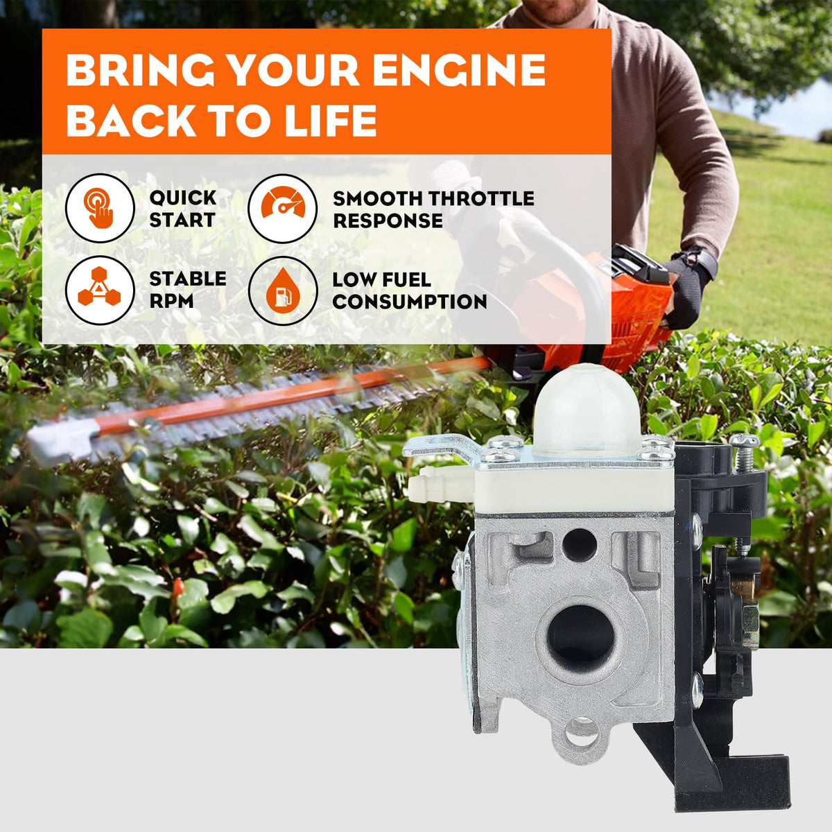 Hipa RB-K92A spark plug assembly for smooth engine performance.
