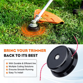 Hipa trimmer head for BCZ3060TS compatibility enhances cutting efficiency with quieter operation.