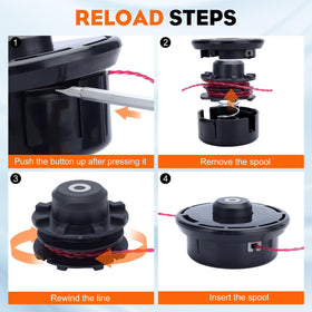 Hipa trimmer head for TR2350S compatibility improves line feed and dense grass performance.