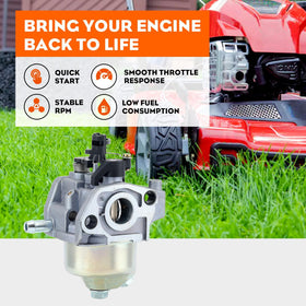 Hipa spark plug included with carburetor kit for easy installation
