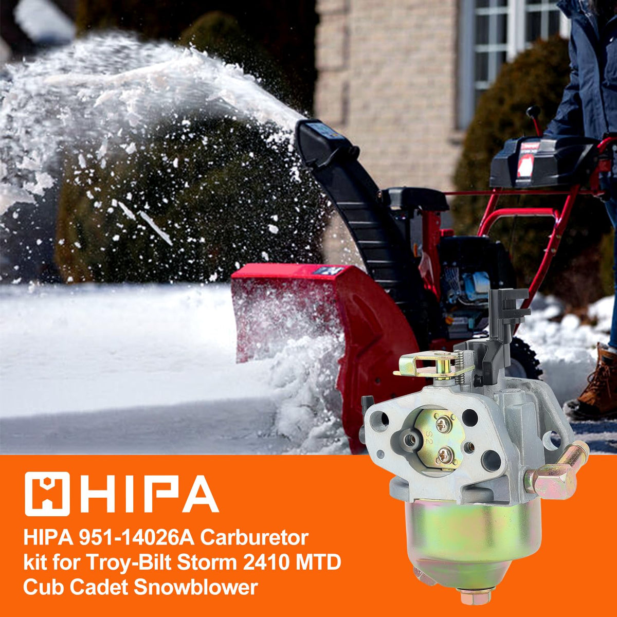 Hipa Storm carb kit contents shown, including gasket set and ignition key.