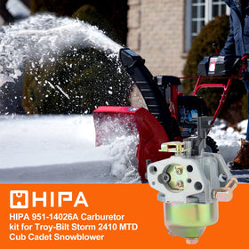 Hipa Storm carb kit contents shown, including gasket set and ignition key.