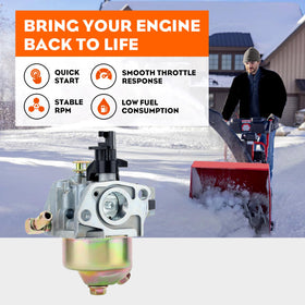 Hipa Storm HUAYI 165-SU label confirming compatible carb kit.