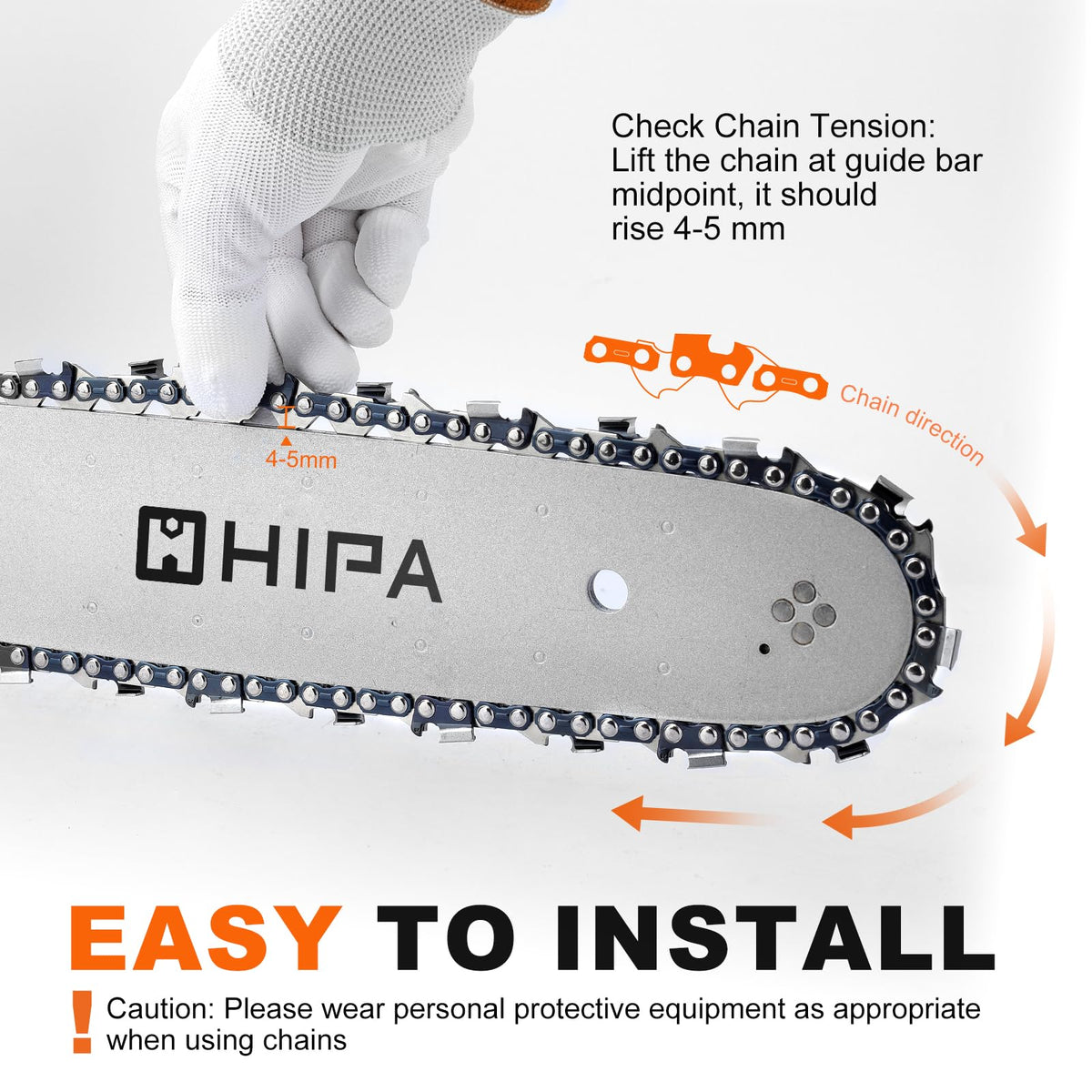 Hipa surface-coated oil protects against rust and corrosion on critical links.