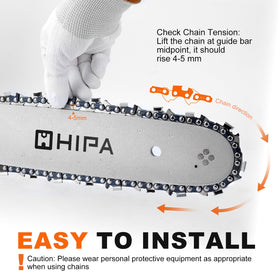Hipa surface-coated oil protects against rust and corrosion on critical links.