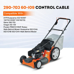 Hipa throttle control cable with Z-bend ends for easy installation.
