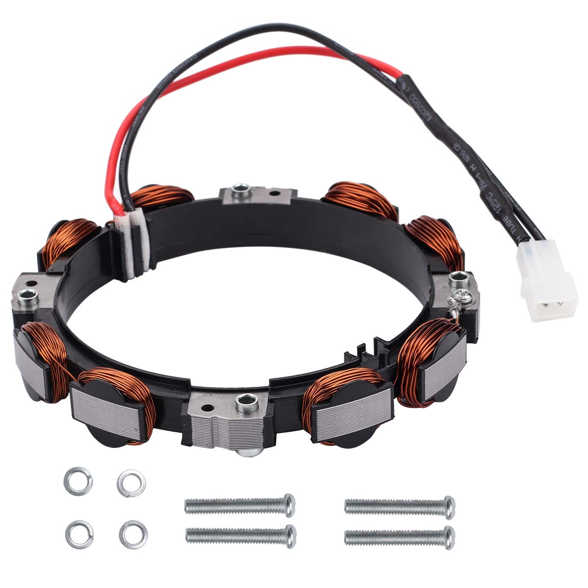 Hipa alternator with wiring harness illustrating easy replacement