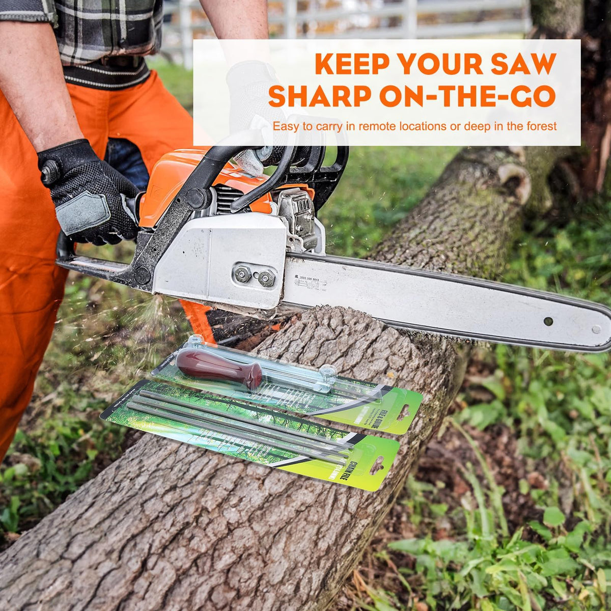 Hipa wood handle in use for reliable sharpening comfort