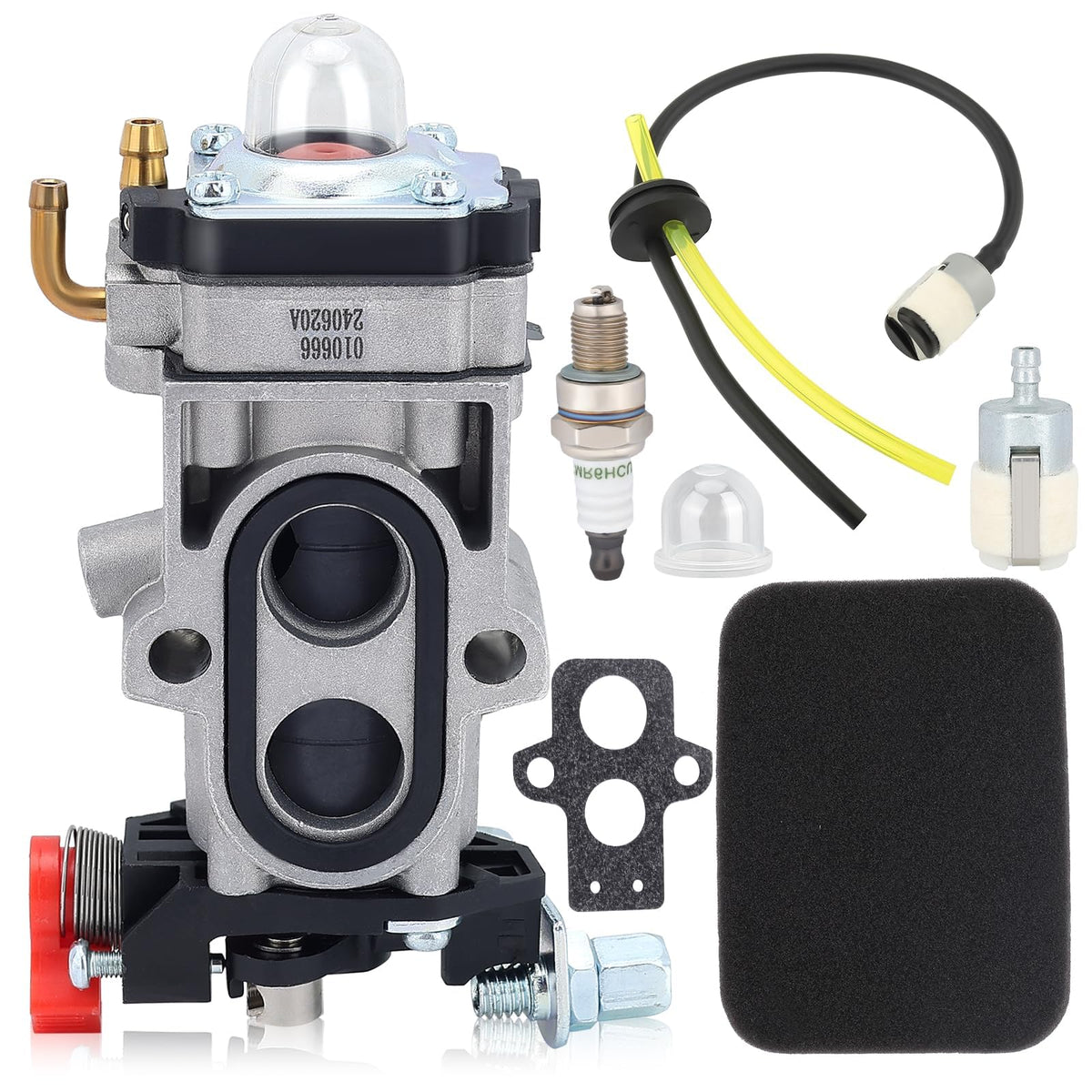 Hipa WYA-44 carburetor with red handle for quick, reliable starts.