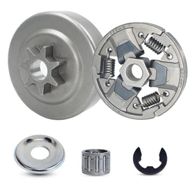 Hippotech 325-7T clutch drum with bearing for Stihl MS271/MS291 showing durable components