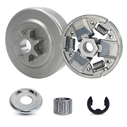 Hippotech 325-7T clutch drum with bearing for Stihl MS271/MS291 showing durable components