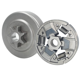 Hippotech E-clip and worm gear for secure clutch engagement