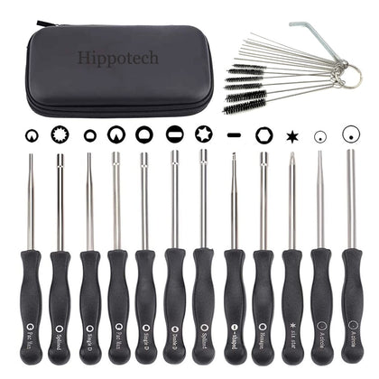 Hippotech 12-pack carburetor tools close-up for quick engine tuning
