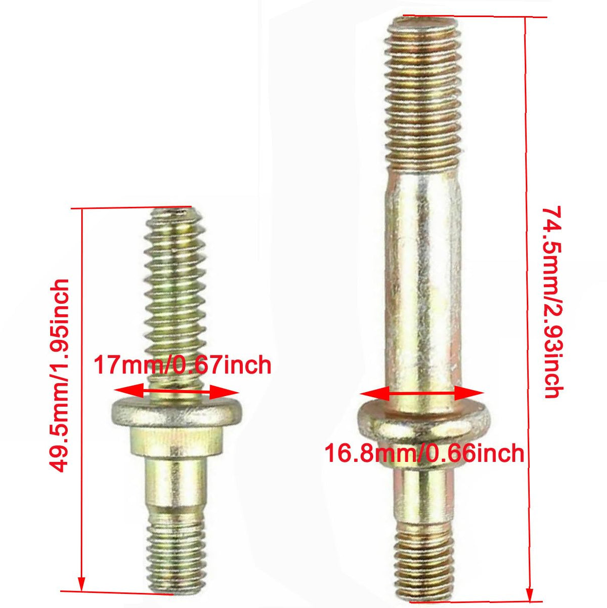 Close-up of Hippotech studs and nuts showing OEM-compatible build quality.