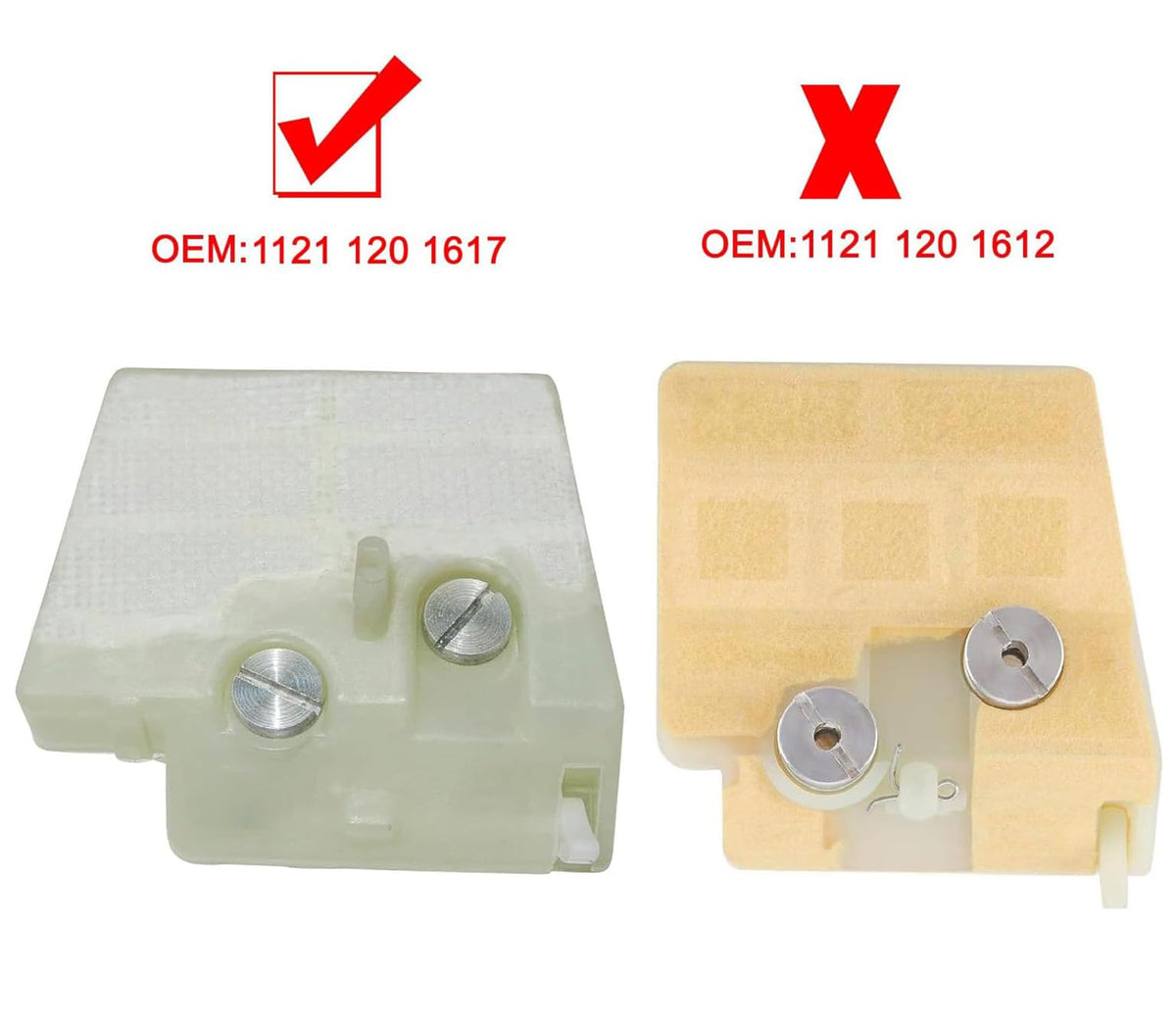 Hippotech WT-194 fuel filters protect the carburetor from contaminants