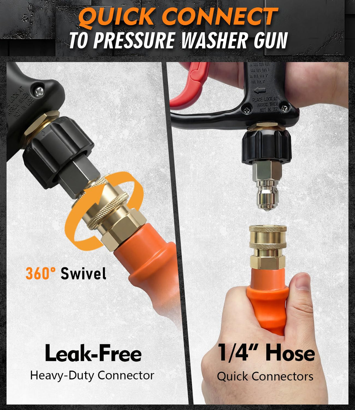 HiPrewaPro abrasion-resistant hose stands up to rugged outdoor use.