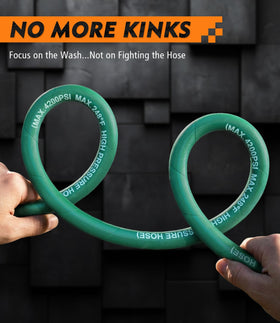 HiPrewaPro 1/4 inch high-flow hose supports quicker rinsing