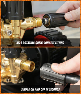 HiPrewaPro hot-cold-water compatible design supports diverse cleaning tasks
