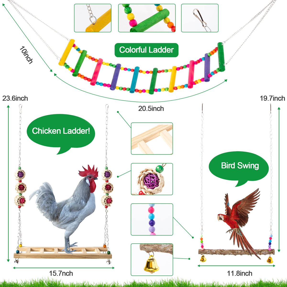 Hipykat mirror with bell promotes social interaction among hens