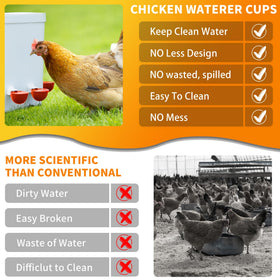 Hipykat 12-pack cups compatible with various containers for effortless watering.