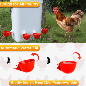 Hipykat waterer cups with leak-free design prevent spills and keep water clean.