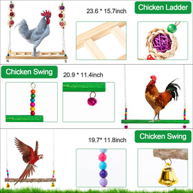 Hipykat chicken mirror with bell promoting social interaction and reduced loneliness