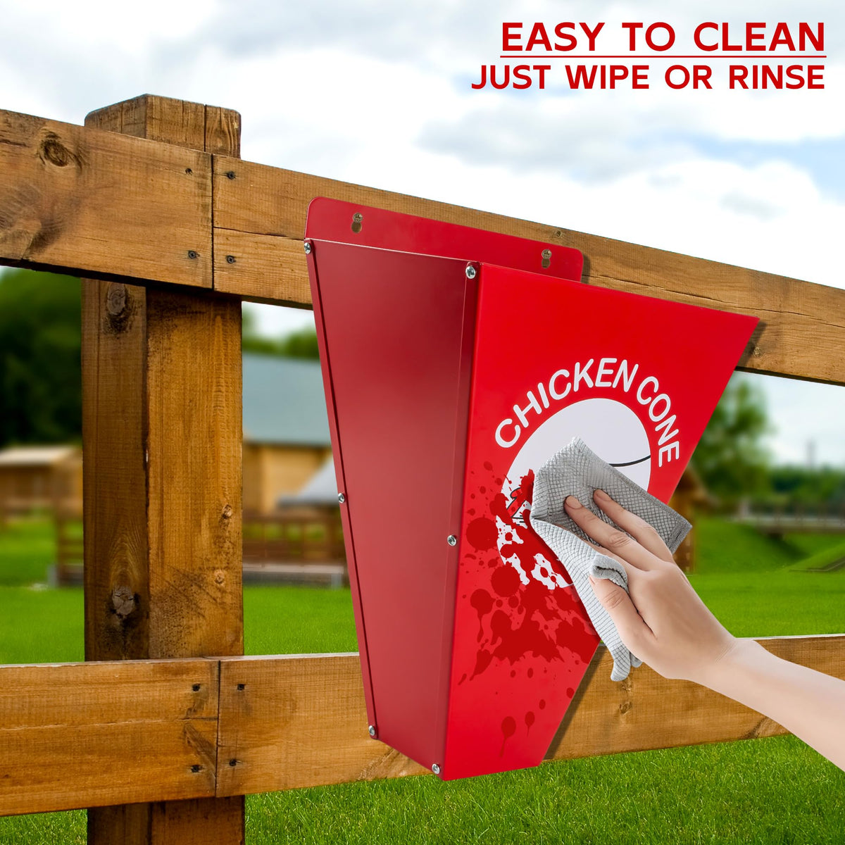 Hipykat cone with 8 lb capacity enables efficient handling of birds