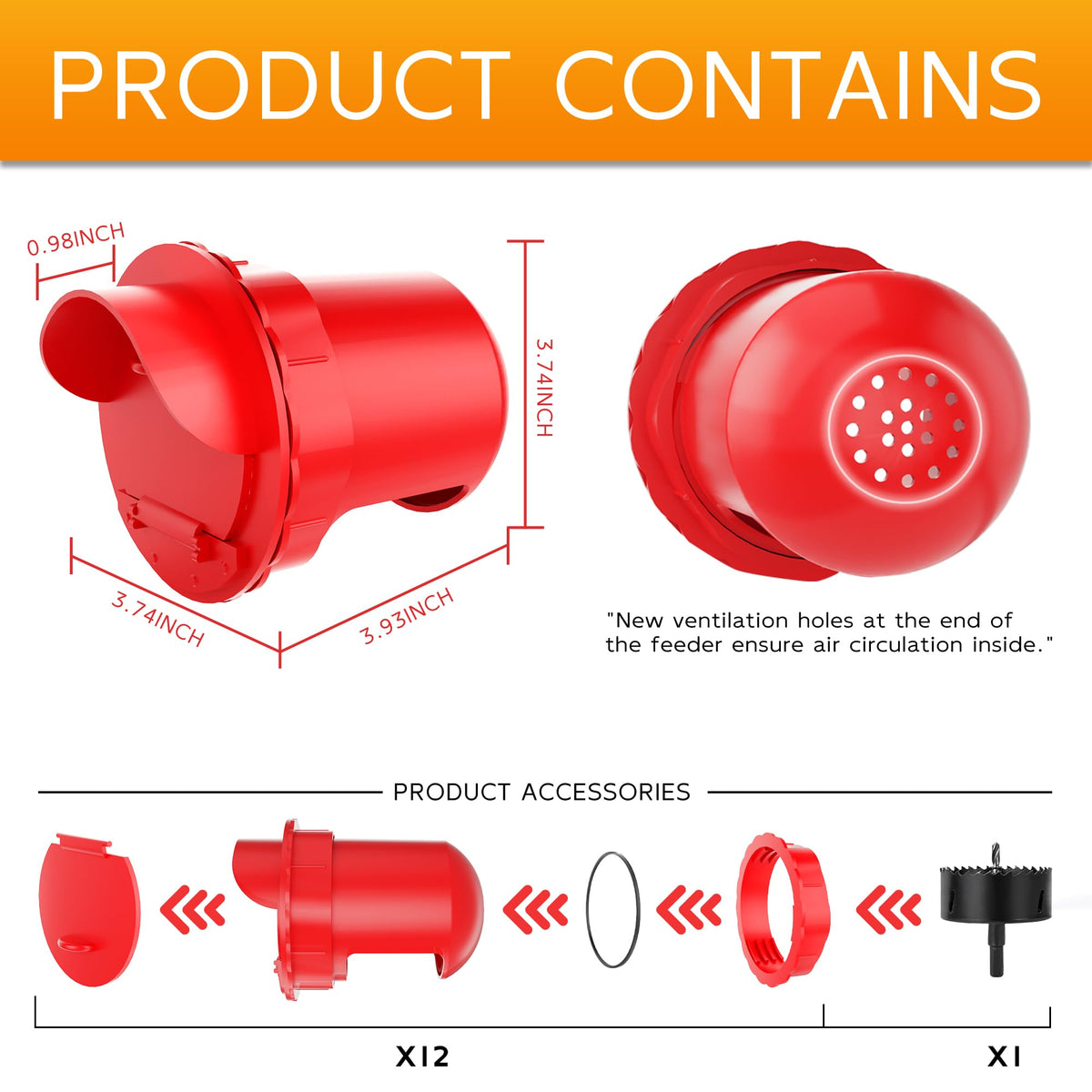 Hipykat feeder hole saw enables easy DIY installation with any container.