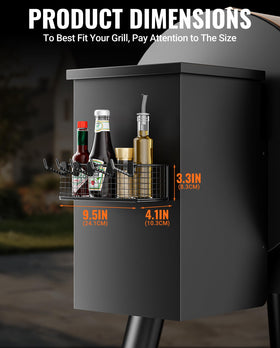 HIQCVOU waterproof and rustproof design withstands outdoor conditions for reliable grilling organization.