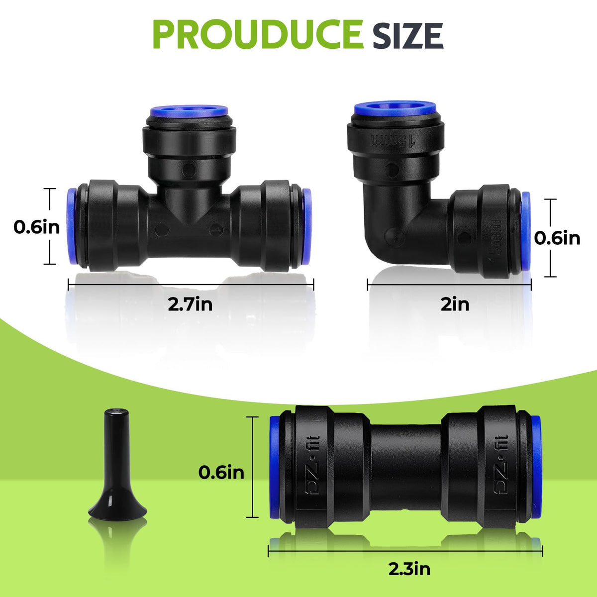 HIRALIY 15mm end plug prevents leaks and caps unused ports.