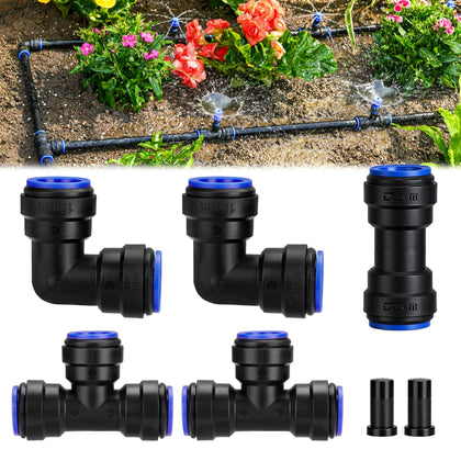 HIRALIY 15mm tee connector for raised bed irrigation, simple installation and reliable flow.