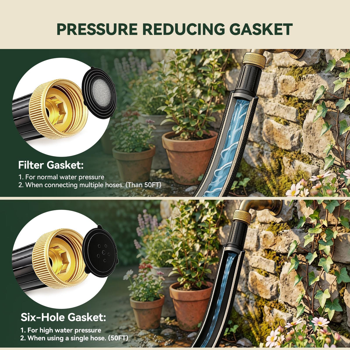 HIRALIY aluminum reinforced joints for leak-free operation.