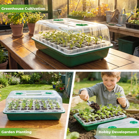 HIRALIY base tray features water separation for healthier roots.