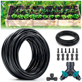 HIRALIY drip tubing 100ft kit for quick, tool-free installation.